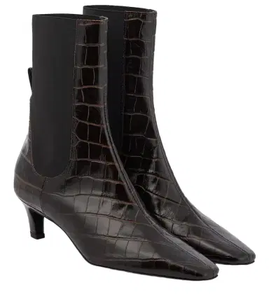 TOTEME Croc-effect leather ankle boots | Thumbnail 1 TOTEME Croc-effect leather ankle boots | Thumbnail 1