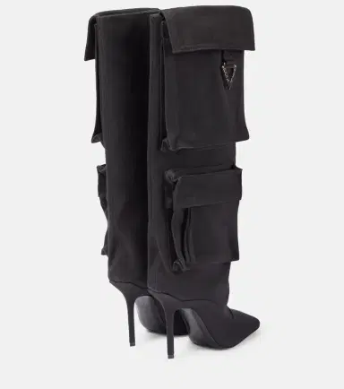 The Attico Sienna canvas knee-high boots | Thumbnail 2