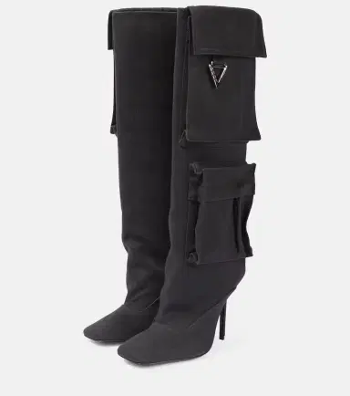 The Attico Sienna canvas knee-high boots | Thumbnail 4