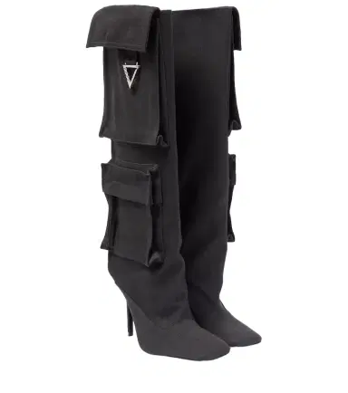 The Attico Sienna canvas knee-high boots | Thumbnail 1