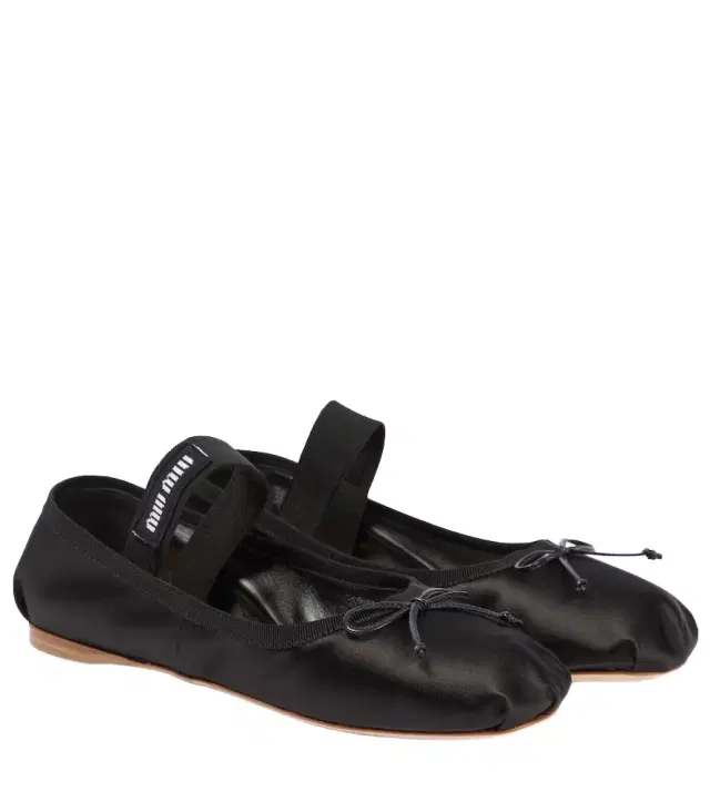 Satin ballet flats