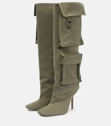 The Attico Sienna canvas knee-high boots | Thumbnail 6