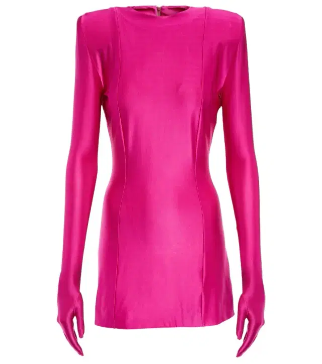 Vetements Diva gloves jersey minidress