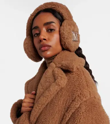 Max Mara Camel hair and silk ear muffs | Thumbnail 3