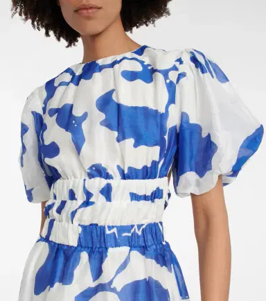 SIR Vivi printed cotton and silk minidress | Thumbnail 2