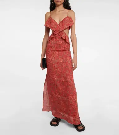 SIR Allegra floral ramie maxi dress | Thumbnail 3