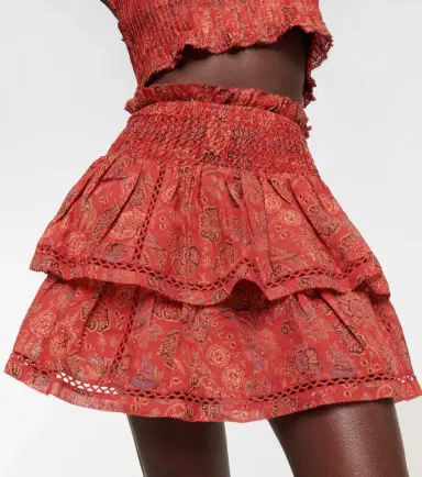 SIR Allegra floral ramie miniskirt | Thumbnail 5