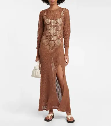SIR Dulcie cotton-blend maxi dress | Thumbnail 4