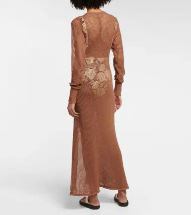 SIR Dulcie cotton-blend maxi dress | Thumbnail 6