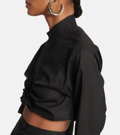 Alaïa Alaïa Cropped cotton shirt | Thumbnail 4