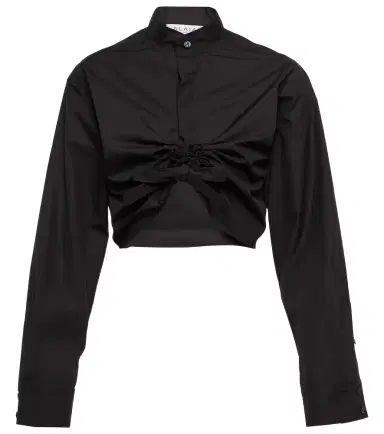 Alaïa Alaïa Cropped cotton shirt | Thumbnail 1