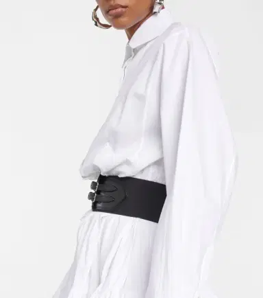 Alaïa Alaïa Belted cotton poplin shirt | Thumbnail 3 Alaïa Alaïa Belted cotton poplin shirt | Thumbnail 3