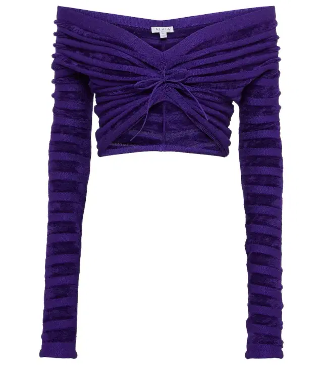 Alaïa Off-shoulder cinched top