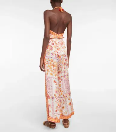 Poupette St Barth Isabelle printed halterneck jumpsuit | Thumbnail 3