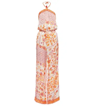 Poupette St Barth Isabelle printed halterneck jumpsuit | Thumbnail 1