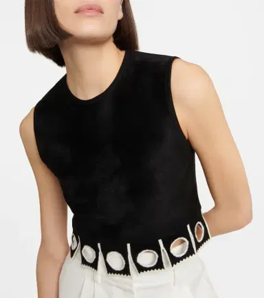 Alaïa Alaïa Sleeveless cropped top | Thumbnail 2
