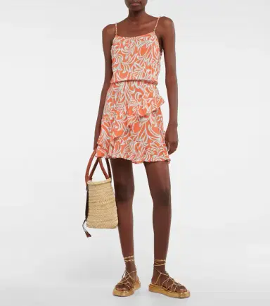 Heidi Klein Printed ruffled minidress | Thumbnail 4
