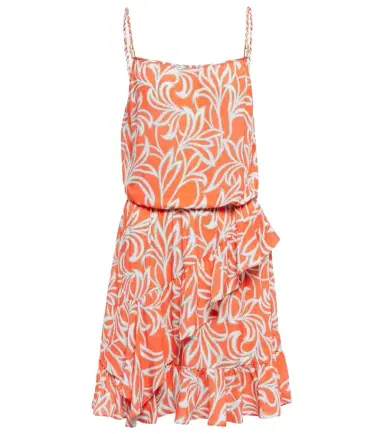 Heidi Klein Printed ruffled minidress | Thumbnail 1