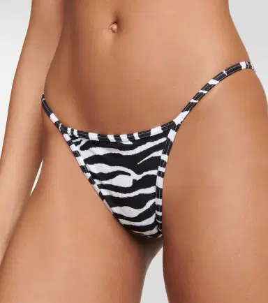 The Attico Printed one-shoulder bikini | Thumbnail 3