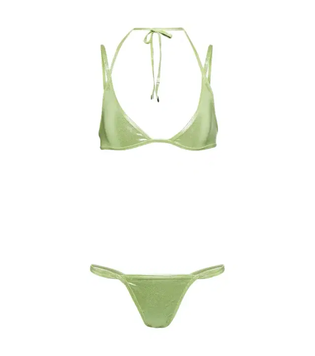 The Attico Halterneck bikini top