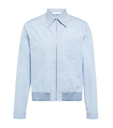 Prada Studded cotton blouson jacket | Thumbnail 1