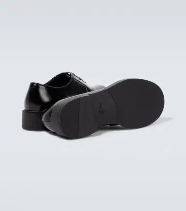 Prada Brushed leather Derby shoes | Thumbnail 3