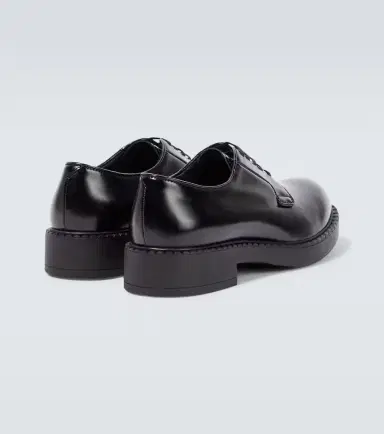 Prada Brushed leather Derby shoes | Thumbnail 5