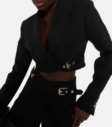Dion Lee Interlock belted cropped blazer | Thumbnail 4 Dion Lee Interlock belted cropped blazer | Thumbnail 4