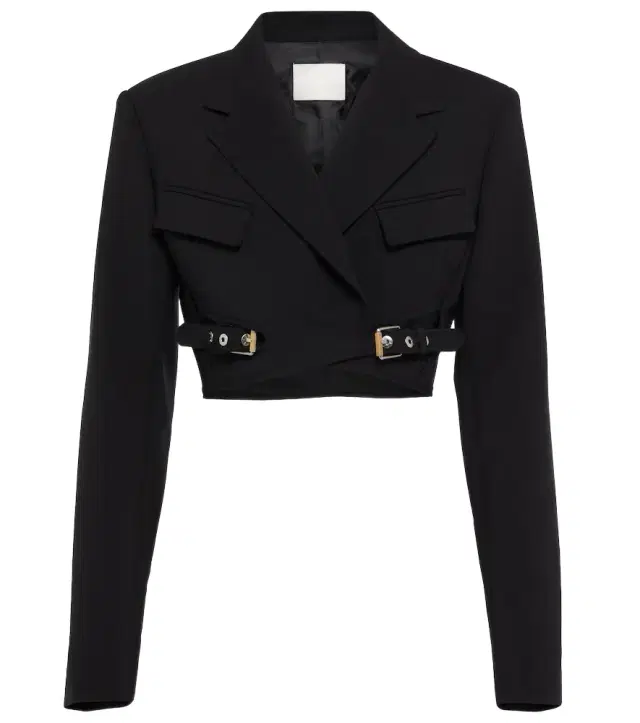 Dion Lee Interlock belted cropped blazer