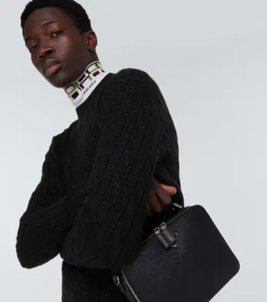 Prada Metallic knit wool-blend sweater | Thumbnail 3