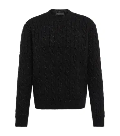 Prada Metallic knit wool-blend sweater | Thumbnail 1