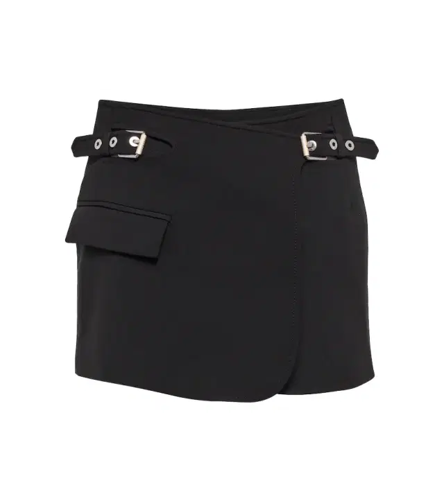 Dion Lee Interlock high-rise wrap miniskirt