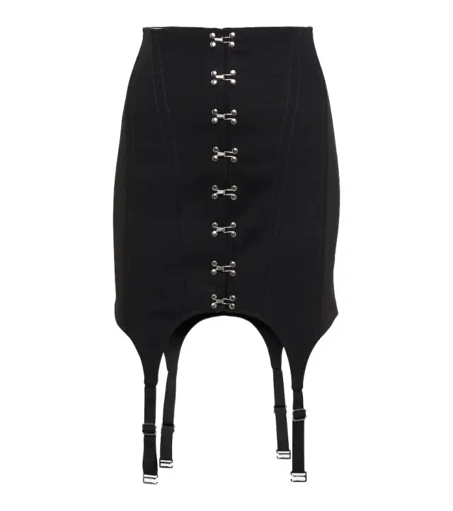 Dion Lee High-rise cotton miniskirt