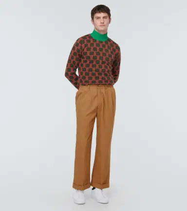 Wales Bonner Dusk pleated cotton and cashmere pants | Thumbnail 5