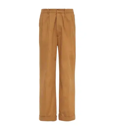 Wales Bonner Dusk pleated cotton and cashmere pants | Thumbnail 1