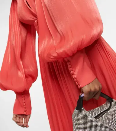 Costarellos Racine Lurex georgette jumpsuit | Thumbnail 2