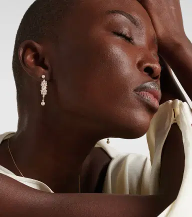 Sophie Bille Brahe Rêve de Diamant 14kt gold earrings with diamonds and pearls | Thumbnail 3 Sophie Bille Brahe Rêve de Diamant 14kt gold earrings with diamonds and pearls | Thumbnail 3
