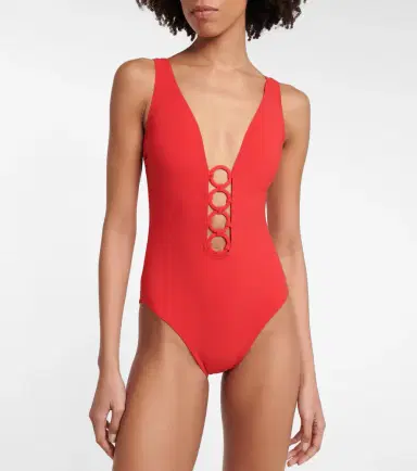 Karla Colletto Morgan V-neck swimsuit | Thumbnail 4