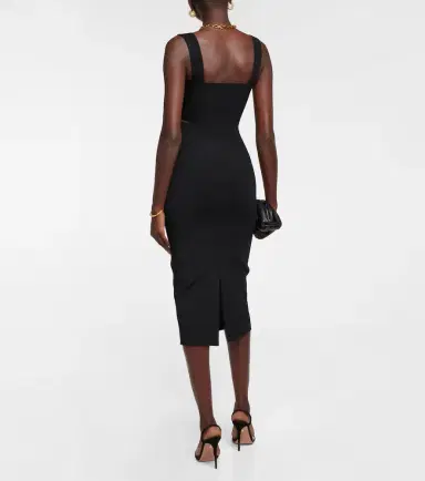 Victoria Beckham VB Body high-rise knit midi skirt | Thumbnail 2