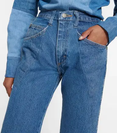 Gabriela Hearst Foster patchwork flared jeans | Thumbnail 5