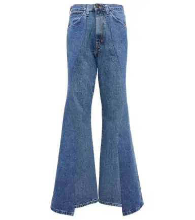 Gabriela Hearst Foster patchwork flared jeans | Thumbnail 1