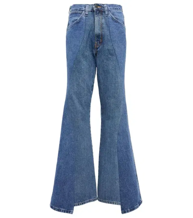 Gabriela Hearst Foster patchwork flared jeans