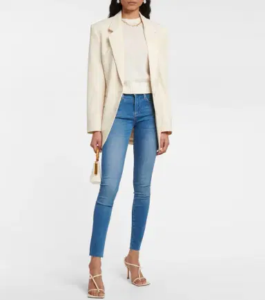 Frame Le High Skinny Raw After jeans | Thumbnail 4