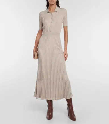 Gabriela Hearst Amor silk and cashmere midi dress | Thumbnail 3