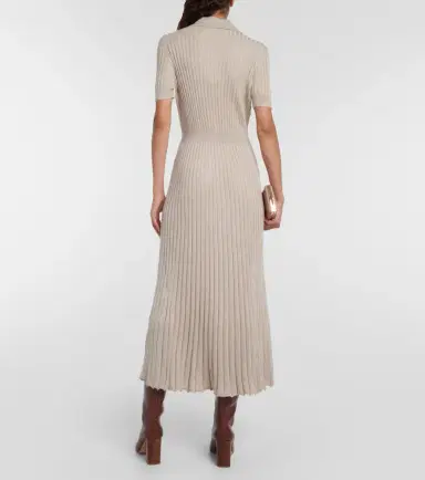 Gabriela Hearst Amor silk and cashmere midi dress | Thumbnail 5