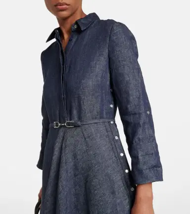 Gabriela Hearst Marley denim midi dress | Thumbnail 2 Gabriela Hearst Marley denim midi dress | Thumbnail 2