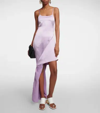 JW Anderson Satin zip slip dress | Thumbnail 6