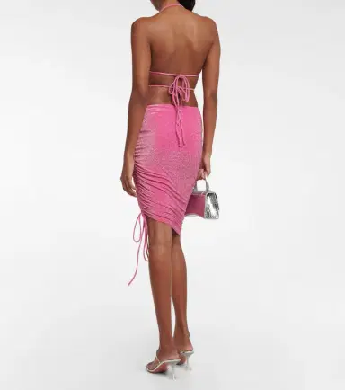 Bananhot Ariel ruched midi skirt | Thumbnail 3