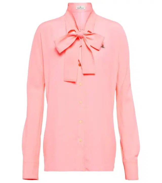 Vivienne Westwood Tie-neck crêpe blouse