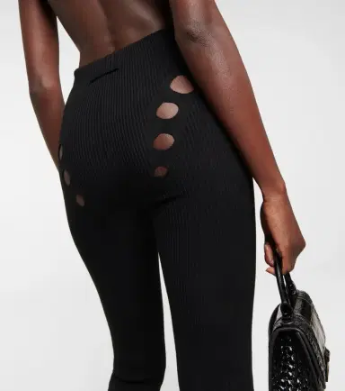 Jean Paul Gaultier Cutout high-rise flared wool pants | Thumbnail 2